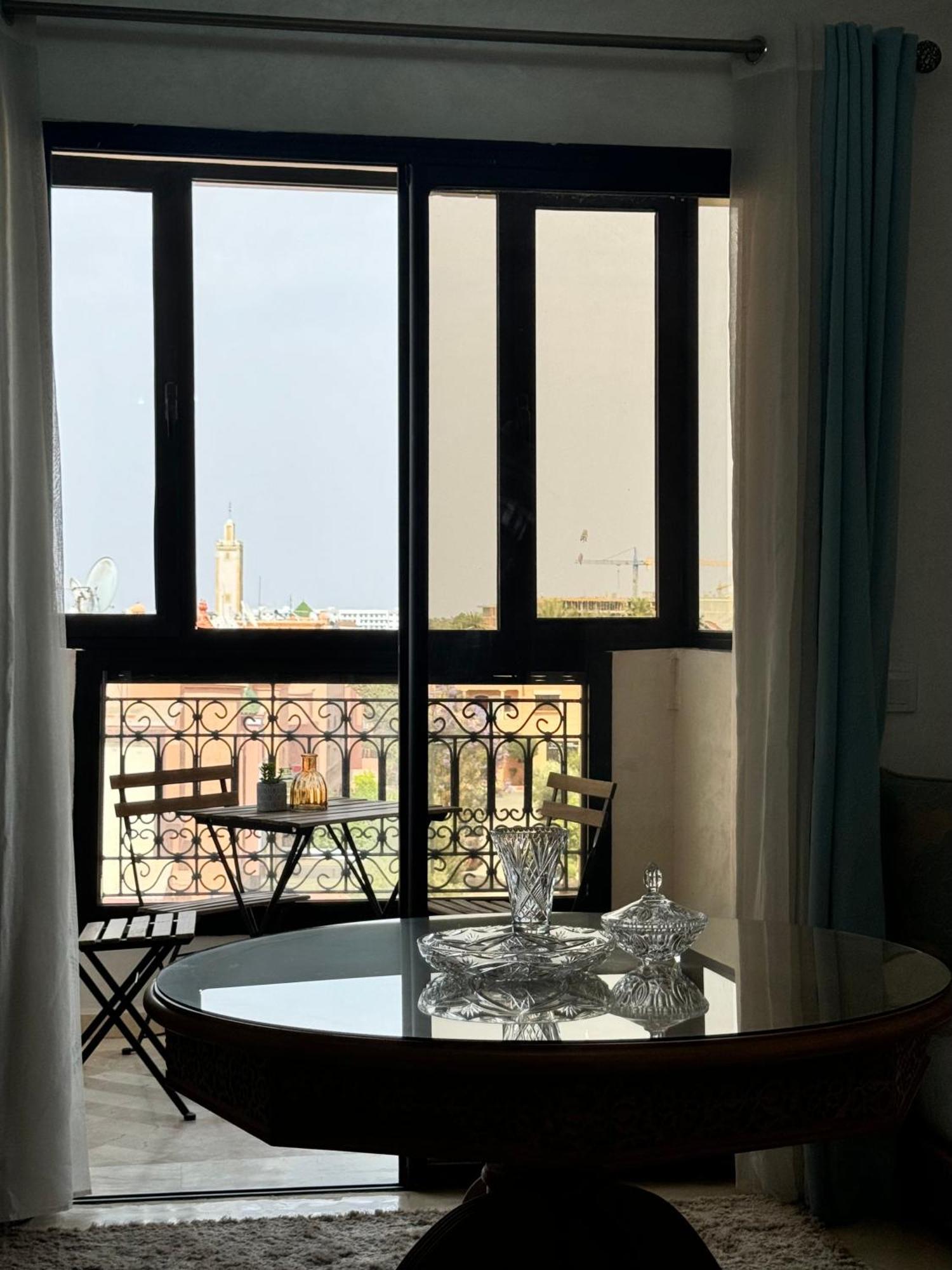 Appartement Malak - Residence Avec Piscine, Wifi, Gardien H24 Marrakesh Exteriör bild