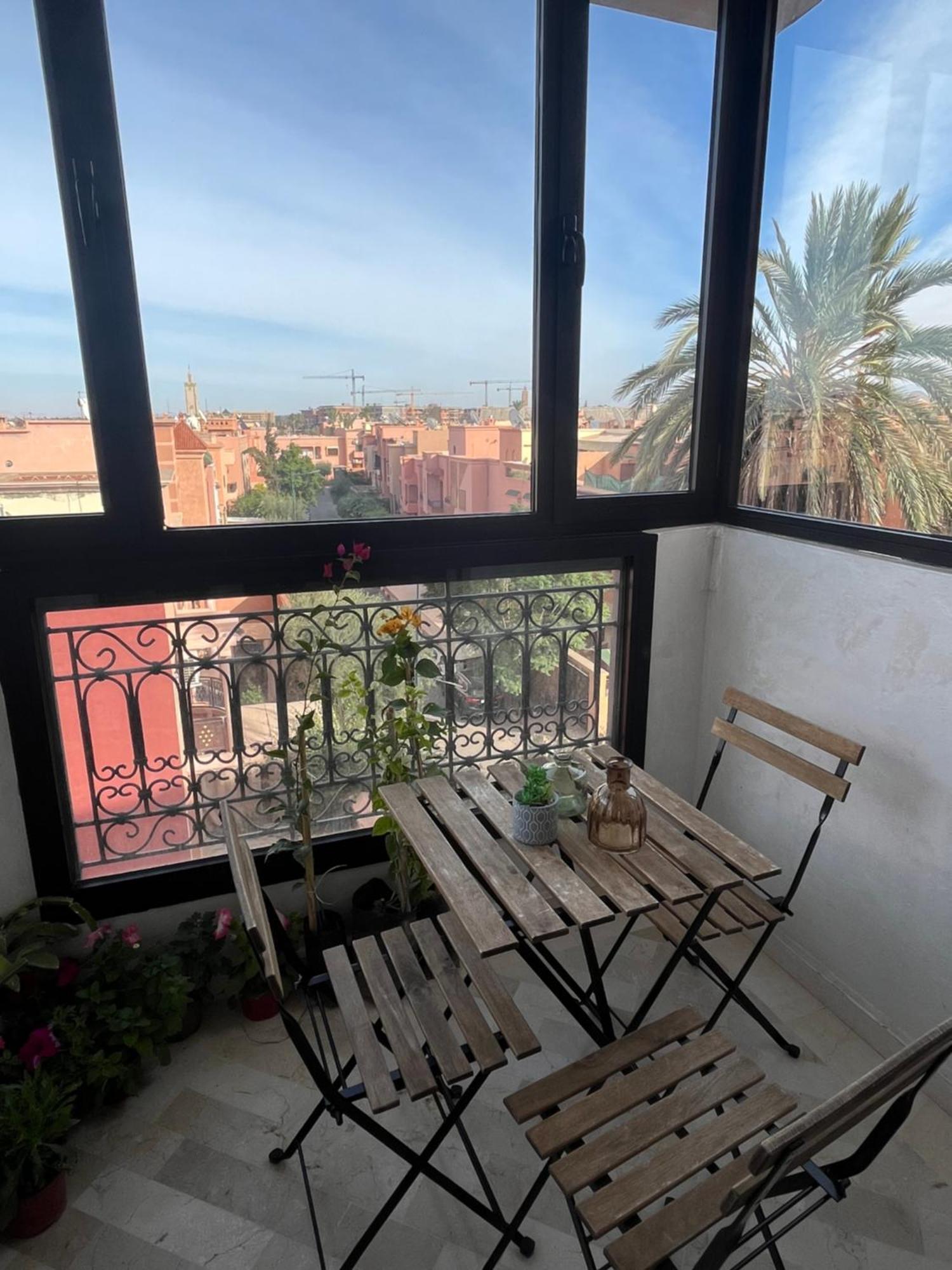 Appartement Malak - Residence Avec Piscine, Wifi, Gardien H24 Marrakesh Exteriör bild