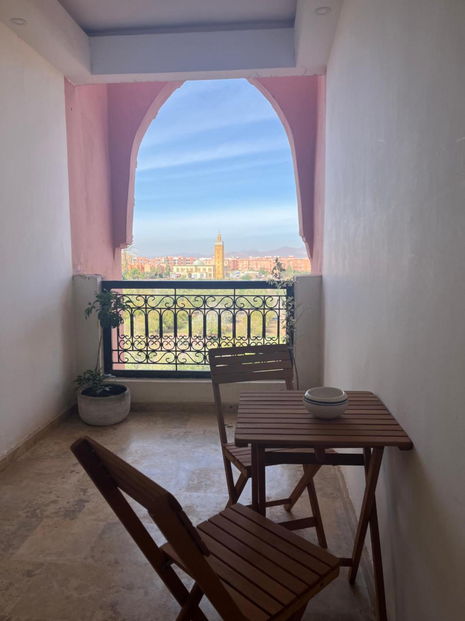 Appartement Malak - Residence Avec Piscine, Wifi, Gardien H24 Marrakesh Exteriör bild